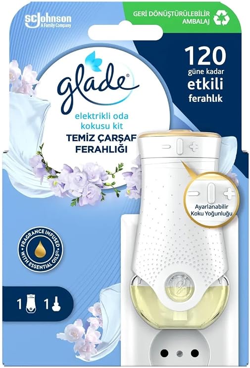 Glade Electric Room Scent Kit, Clean Bed Sheet Refreshment