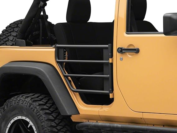 Barricade Tubular Adventure Doors; Rear Compatible for 07-18 Jeep Wrangler JK 4-Door