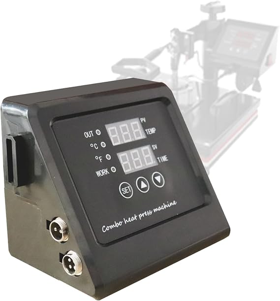 Multi-Functional Heat Press Machine Control Box Digital Box LED Controller for Away Heat Transfer Sublimation Print Machine T-Shirts/Cap/Plate/Mug/Cup Swing Away Heat Transfer Machine
