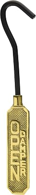 Solid Brass Metal OpenClosed Fireplace Damper Sign Hanging Flue Pull Hook