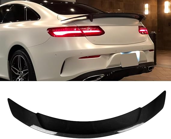 for Mercedes C238 W238 Carbon Fiber Rear Spoiler Trunk Wing for Benz E Class 2-Door Coupe 2017 - Present E250 E300 E350 E400