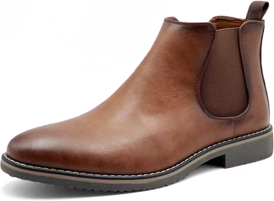 Finishing & Sewing Men's Chelsea Boots Smart Casual Slip On Boots