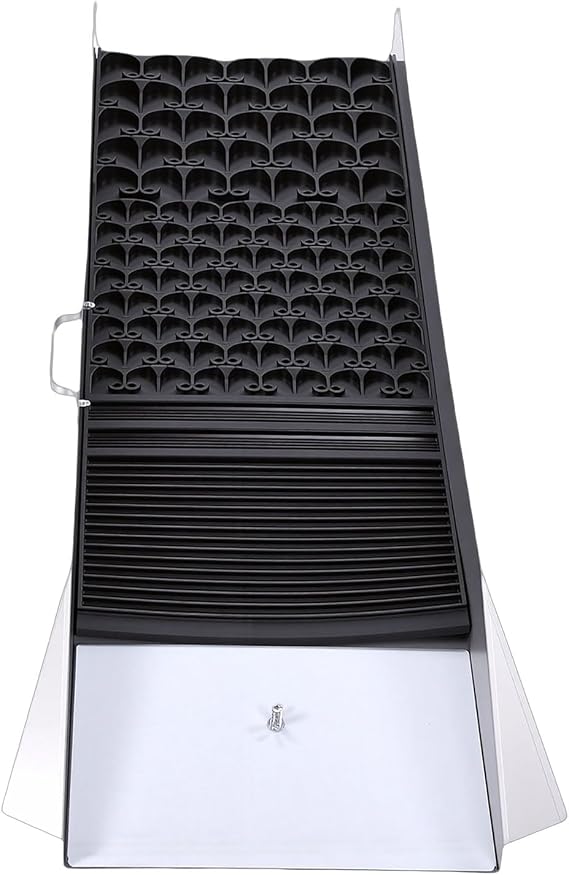 Luocute Aluminum Alloy Sluice Box, Portable Gold Mining Equipment with Built in Ripples and Rubber Matting for River, Creek Prospecting Dredging, Metal Detector Parts Accessories