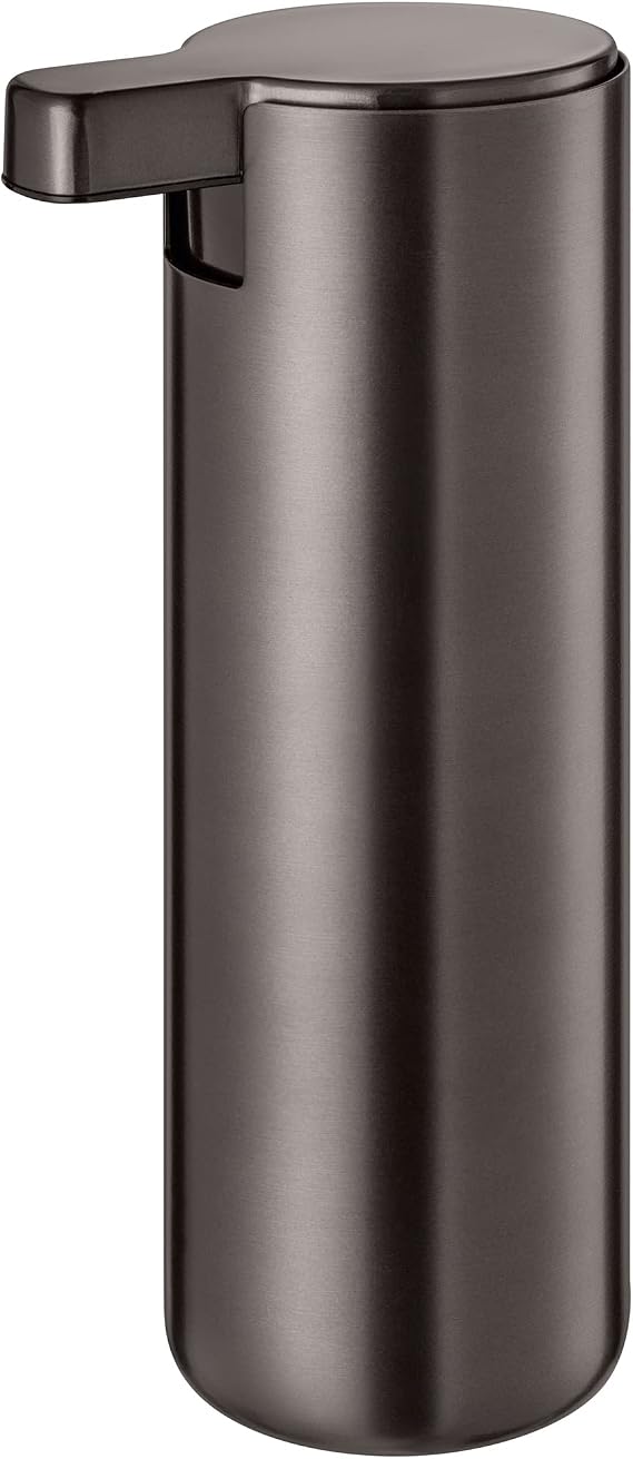 blomus MODO Soap Dispenser Burned Metal 5 L x 7 W x 16 H cm 165 ml Hand Soap Dispenser Burned Metal Pump Dispenser Made of Stainless Steel Rubber Base