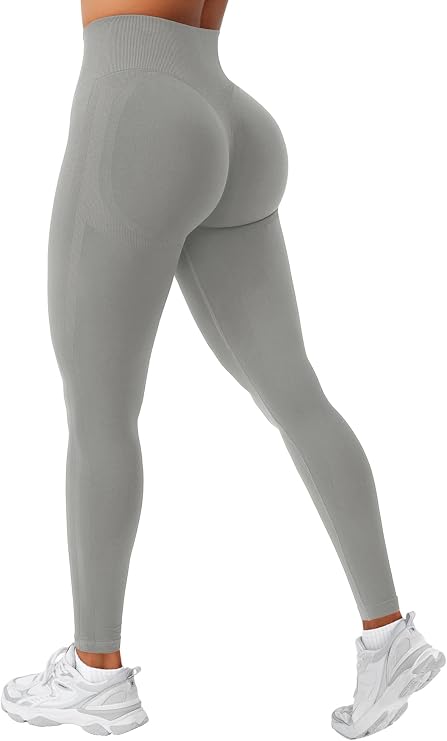 VOYJOY Seamless Workout Leggings for Women Butt Lifting High Waisted 24"
