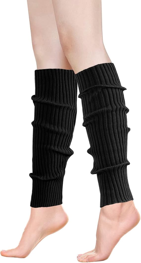 ONUPGO Leg Warmers for Women 80s Party Accessories 80s Neon Knit Ribbed Leg Warmers Girls Junior Winter Leg Warmers Socks