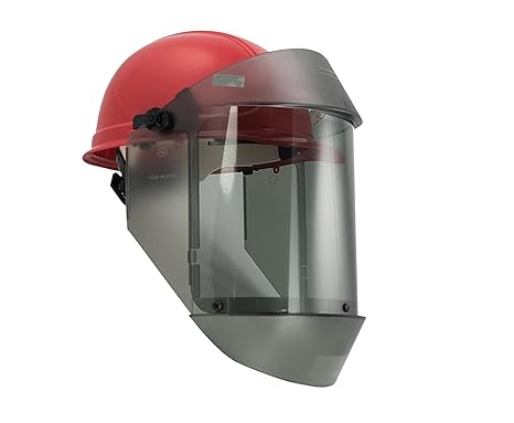 Oberon Arc Flash Face Shield & Hard Cap - 12 Cal | For electrical safety - Arc Rated Category 2 - Anti-Scratch Face Shield - Made in USA - TCG SERIES