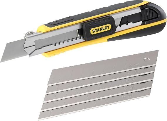 Stanley Fatmax 0-10-481 Magazine Snap-off Blade 18 mm Instant blade change and release durable stainless steel blade holder comfortable grip