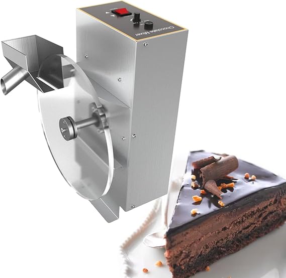 Chocolate Wheel Tempering Equipment, Chocolate Coating Moulding Melting Mixer Machine, Electric Chocolate Depositing Machine, for Chocolate,Candy (110V)