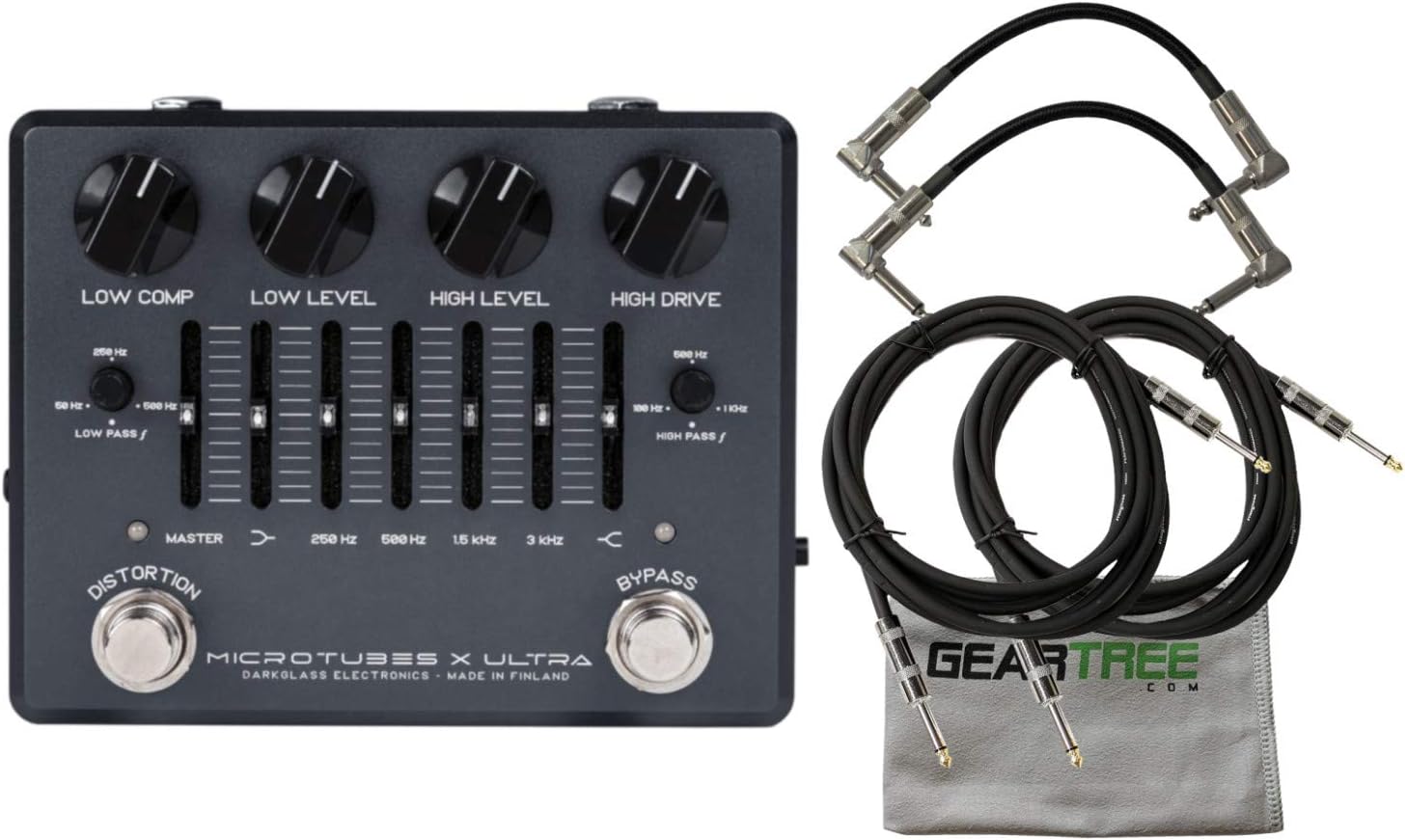 Darkglass MXU Microtubes X Ultra Multiband Bass Distortion Pedal wCloth and 4