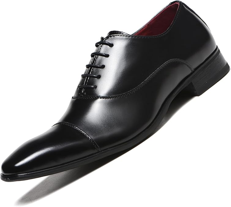 ADMLZQQ Mens Leather Dress Shoes Oxfords Formal Dress Shoes for Men Business Derby Shoes