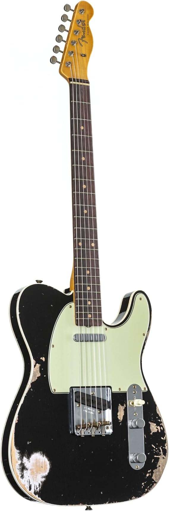 Custom Shop 1960 Telecaster Custom - Heavy Relic, Aged Black by FENDER