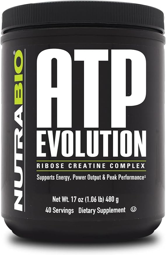 NutraBio ATP Evolution, Supercharged Muscle Recovery, 500g Powder - 40 Servings