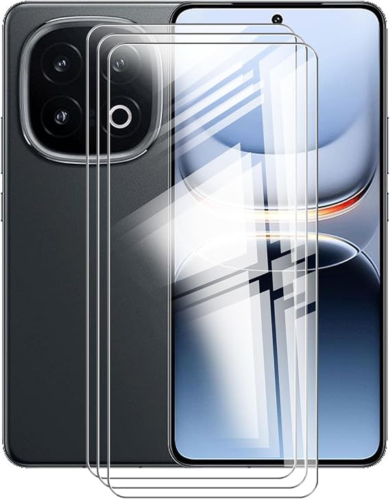 [3 Pack] Compatible for Vivo iQOO 13 (6.82") Screen Protector, Tempered Glass 2.5D Arc Edges 9 Hardness HD Bubble-Free for Vivo iQOO 13