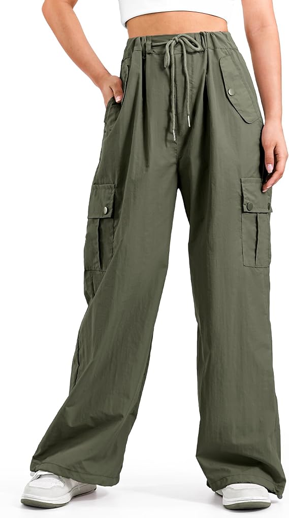 KEREDA Cargo Pants for Girls Water Resistant Hiking Pants Quick Dry Jogger
