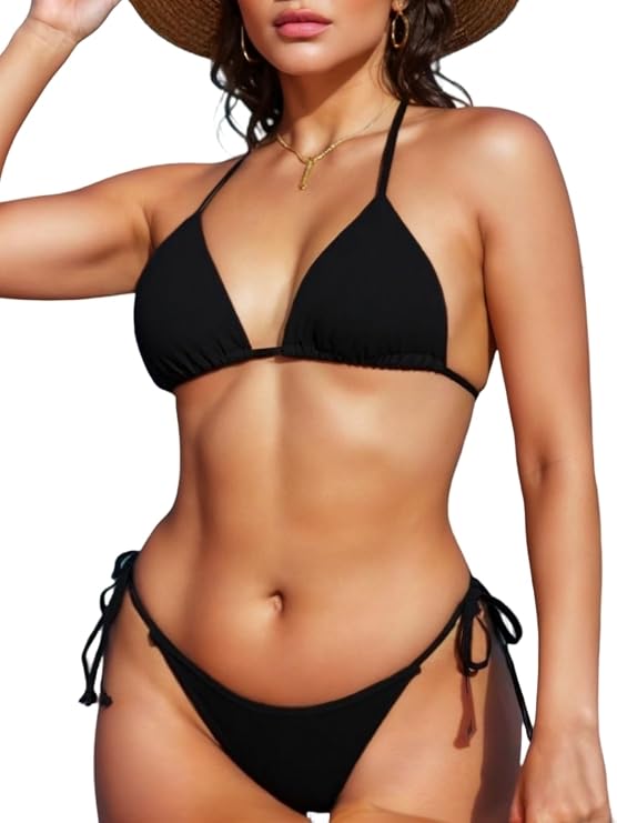 Women's Triangle Bikini Set Two Piece Swimsuit Bathing Suits