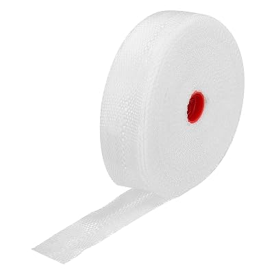MECCANIXITY Fiberglass Cloth Tape Fiberglass Mesh Glass Fiber Mesh Woven Fiberglass Fabrics Insulation Tape 30m33 Yard x20mmx0.17mm for Reinforcement Repair
