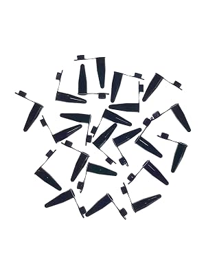 MUHWA 1000pcs PCR Tubes with Flat Cap, 0.2 ml Black Microtubes, PCR Reaction Tube