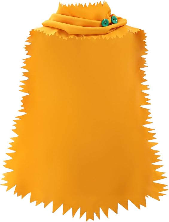 DAZCOS Mens Anime Hero Cosplay Capes Yellow Scarf Cloak Halloween Costume Accessories