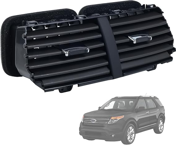 BB5Z-19893-AD Center Dashboard Air Outlet Louver A/C Heater Vent | Fit for Ford Explorer Base 2011-2015, for Ford Police Interceptor Utility Base 2013-2015 Replace BB5Z-19893-AA