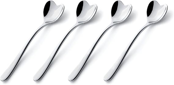 Alessi Il Caffe Alessi Set of 4 Heart-Shaped Spoons