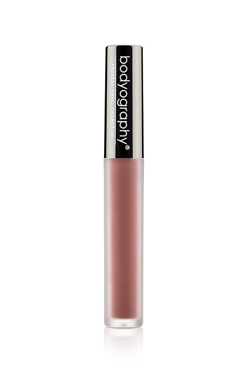 Bodyography Matte Lip Lava Liquid Lipstick Ash | Mauve Brown Matte Lip Color | Long-Lasting, Weightless Finish with Vitamin E | 0.08 fl oz