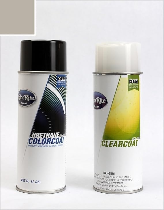 Aerosol for Dodge Magnum Automotive Touch-up Paint - Mineral Gray Metallic Clearcoat CDM/PDM - All-Inclusive Package