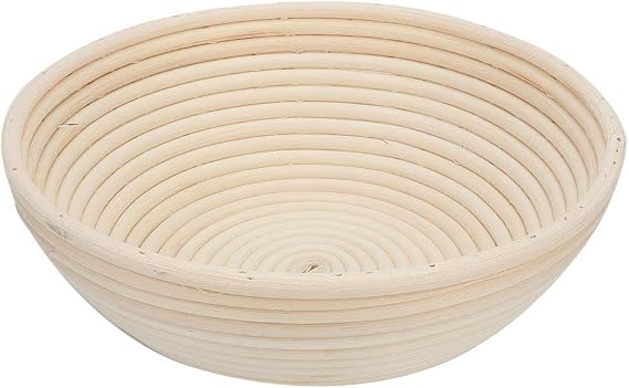 Round Bread Banneton Proofing Basket, Bread Bowls Handmade Rattan Bread Baskets Bread Proofing Basket Banneton Basket Proving Baskets for Bread Handicraft