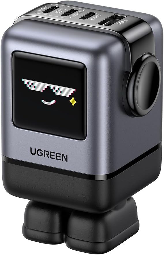 UGREEN Uno 100W 4-Port USB C Wall Charger, GaN Fast Charging Block, Black