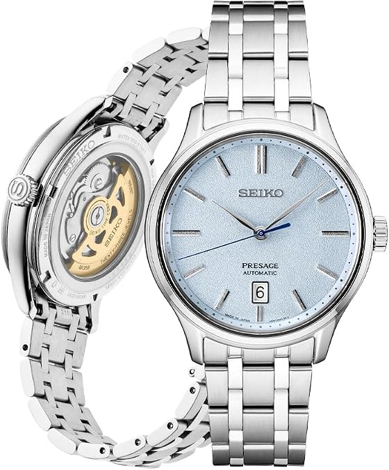 SEIKO SRPF53 Men's Presage Automatic Watch - Stone Blue/Silver