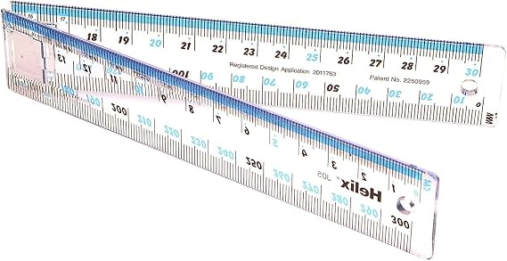 Helix J05100 30cm 300mm Folding Ruler