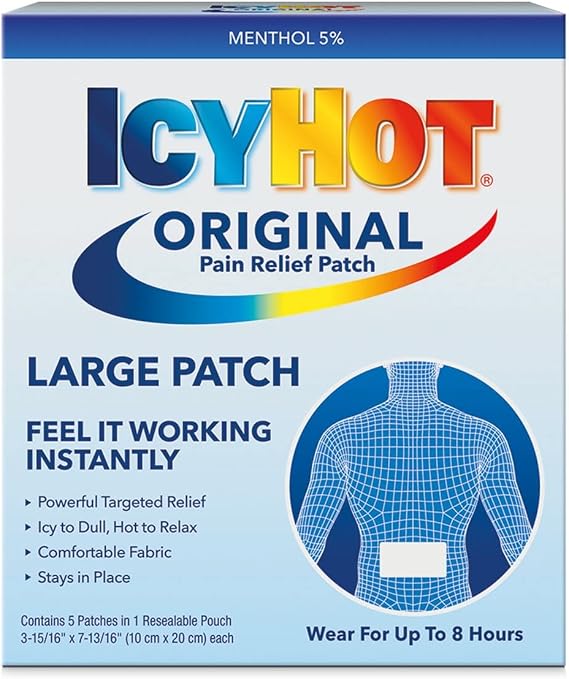 Icy Hot Patch Lge Back Sze E/s 5
