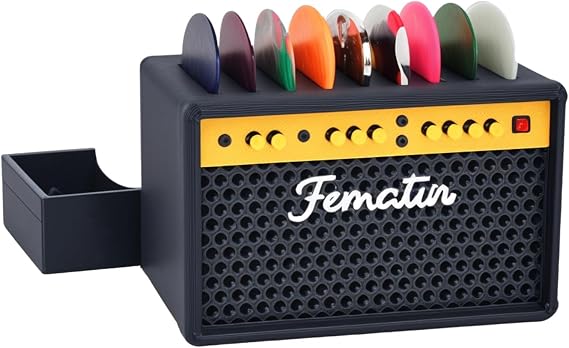 Guitar Pick Holder Box, Amp Speaker Style Guitar Picks Display Case