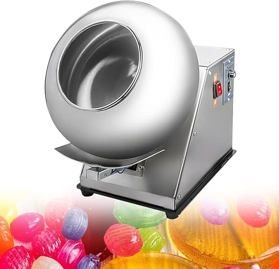 CHRISK Sugar Coating Machine, Small Commercial Mini Chocolate Coating Machine, Chocolate Polishing Machine, Suitable for Sugar