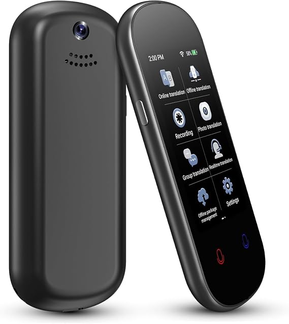 Vormor Language Translator Device 137+ Languages Instant Two-Way Translator No WiFi Needed, Portable Voice Translation Device Support Online/Offline/Photo Translation with 3HD Touchscreen for Travel
