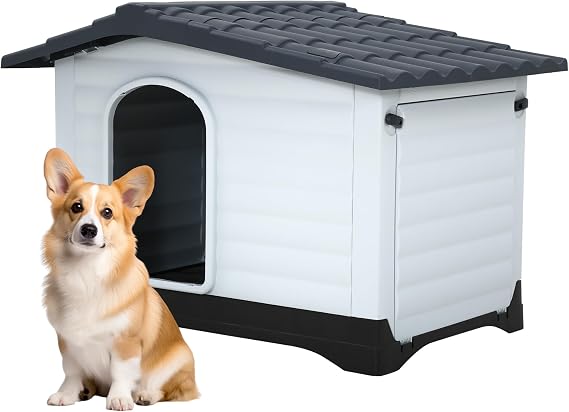 FDW | Dog House | 26" L x 35" W x 27" H | Grey