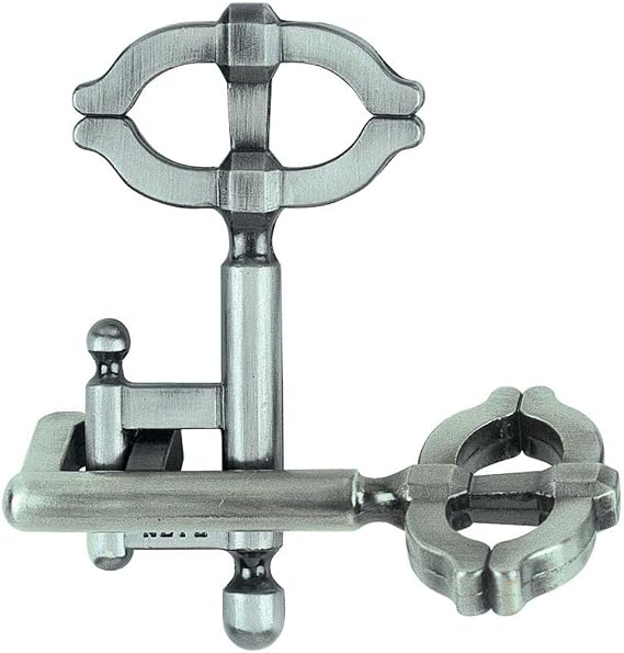 GIGAMIC Key II Original Hanayama Metal Cast Puzzle, 3" x 2.75" x 1.5", 1 Puzzle, Ages 6+