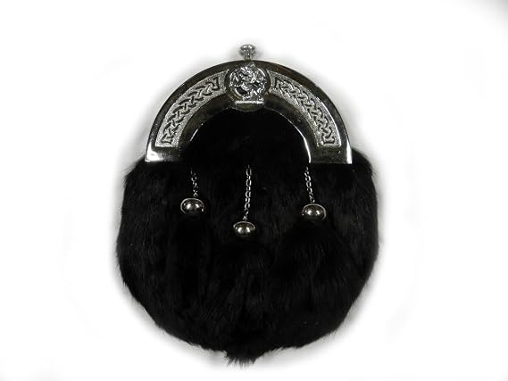 Formal Scottish Kilt Fur Sporran - Several Colors Available