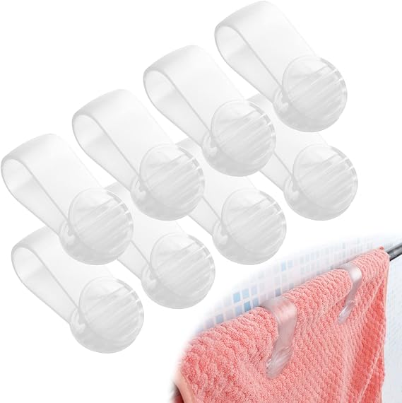 Transparent Kitchen Towel Clips - 16 Piece Set