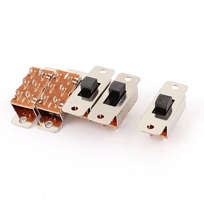 uxcell 5pcs PCB DIY DPDT 3 Position Mini Slide Switch AC 250V 3A 125V 6A
