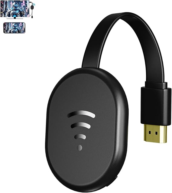 4K Wireless Display Adapter for TV, Casting and Mirroring for iOS Android | Mirror content from Mac, iOS and Android devices to TVs, projectors and monitors with 4K output.