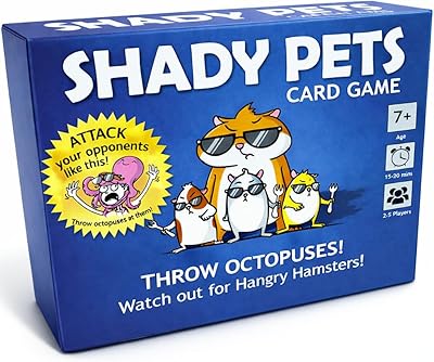 Shady Pets Card Game Hilarious Party Card Game for Teens & Adults | Fun Family Card Game for Older Kids | Teen Game for Game Night | 25 Players, 1520 Min