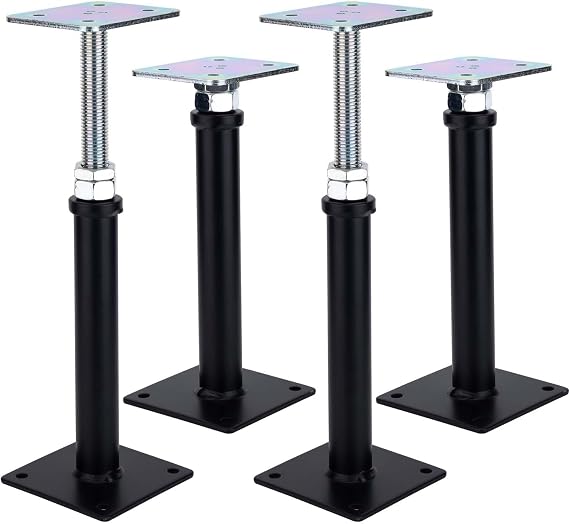 Floor Jack Post Support 22-32 cm Adjustable Height 4-Pack House Level Straightener