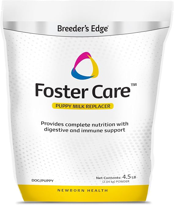 Breeder's Edge Foster Care Canine Milk Replacer Powder, Complete Nutritional Supplement for Puppies & Dogs, Supports Healthy GI & Immune System, Easy to Mix Formula, 4.5 lb