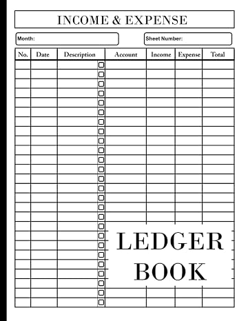 Ledger Book: Record Income and Expense / Income and Expense Log Book For Small Business and Personal Finance: Accounting ledger book simple accounting ledger for bookkeeping