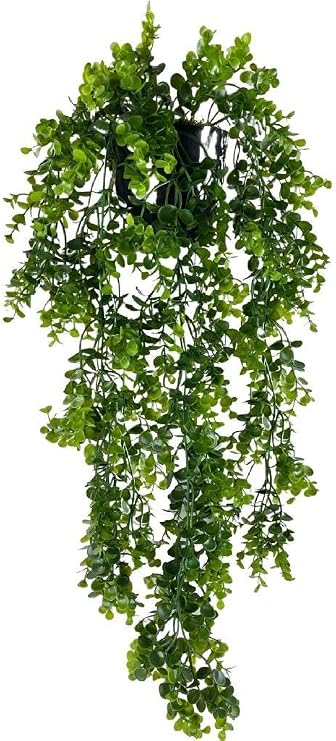 Yapay Çiçek Saksıda Sarkan Şimşir Okaliptus Yapay Sarmaşık 60cm