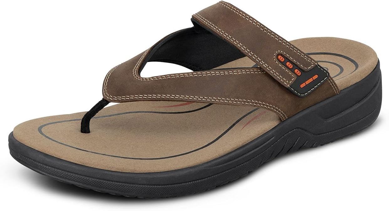 Orthofeet Eldorado Orthopedic Men's Thong Flip Flops
