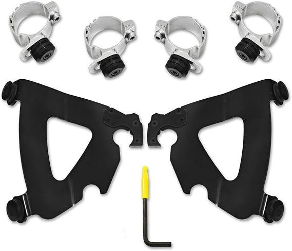 Memphis Shades Road Warrior Fairing Black Trigger Lock Mount Kit MEB2038