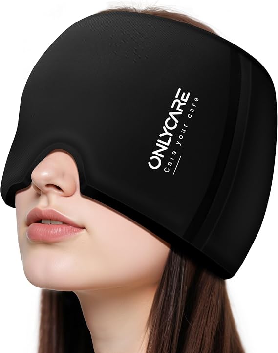ONLYCARE Migraine Relief Cap, Upgraded Odorless Migraine LCE Head Wrap, Headache Relief Hat for Migraine