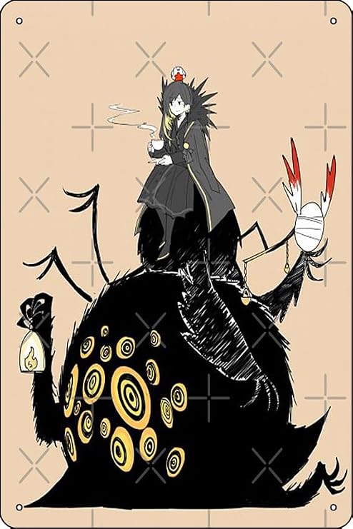 Library of Ruina - Punishing Big Bird - Binah - Judgement Big Bird Poster Funny Metal Tin Sign for Home Kitchen Bar Room Garage Decor 8" x 12"